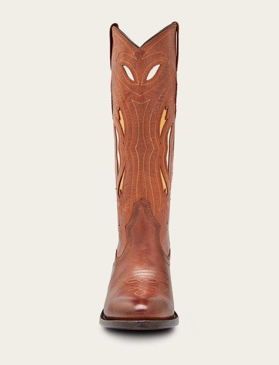 Shelby Deco Stitch - Caramel - Front