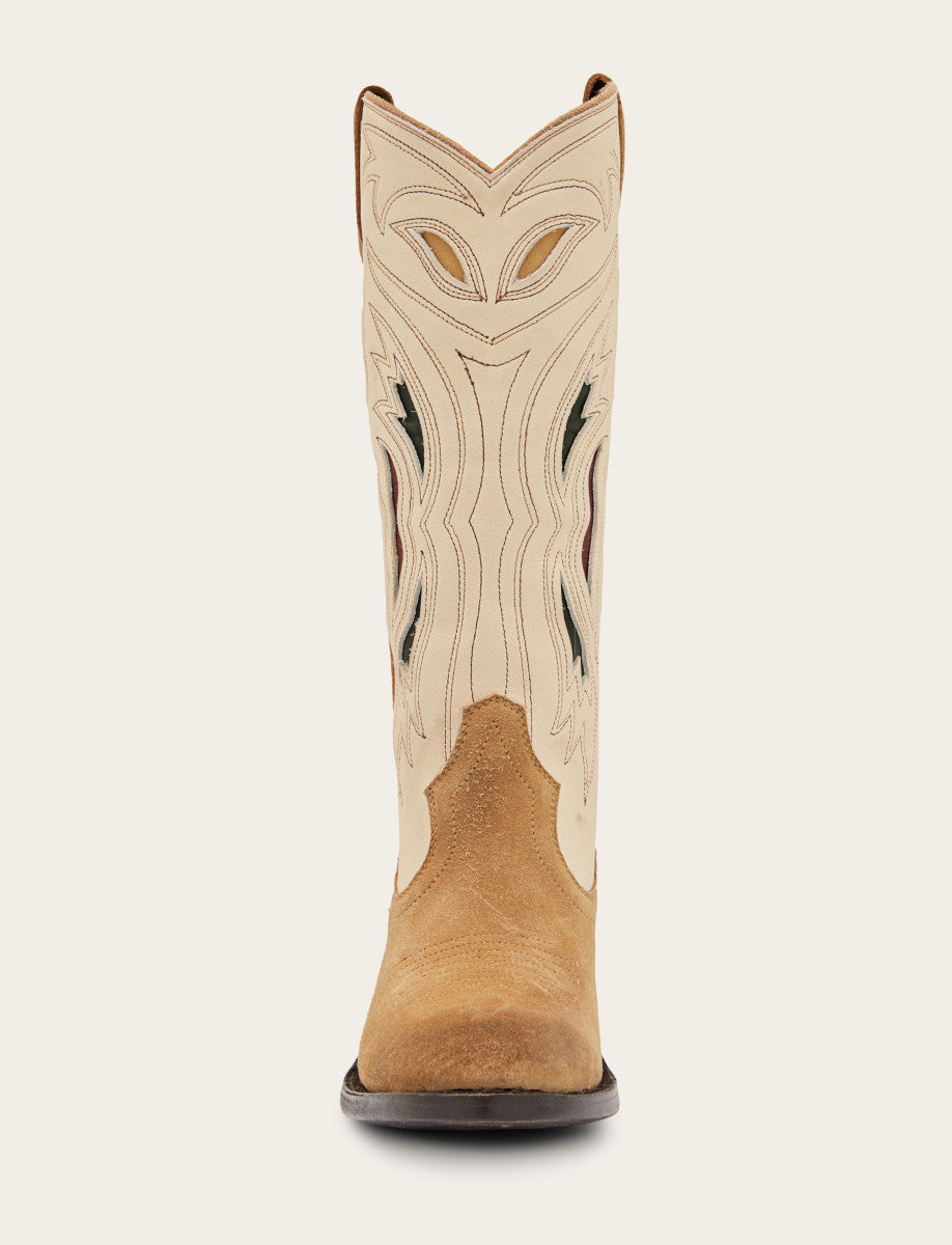 Shelby Deco Stitch - White Multi - Front