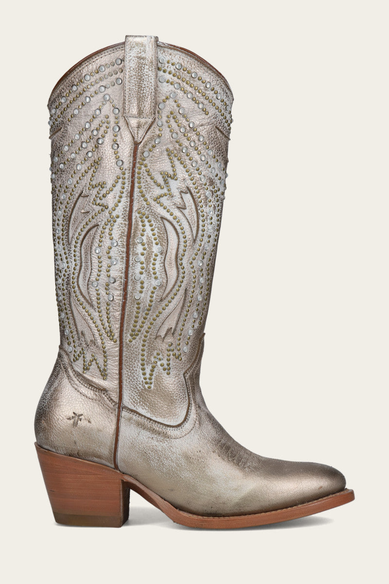 Shelby Studded - Light Gold - Outside