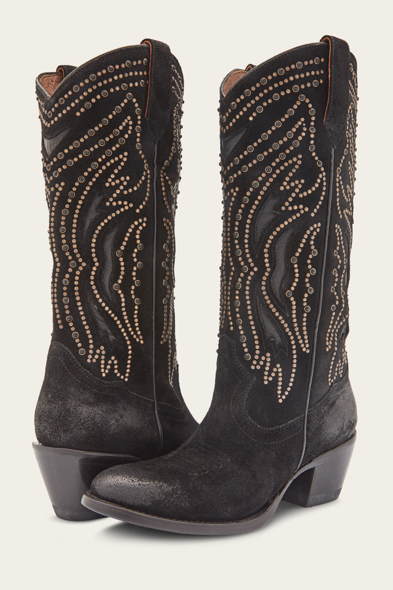 Shelby Studded - Black - Pair