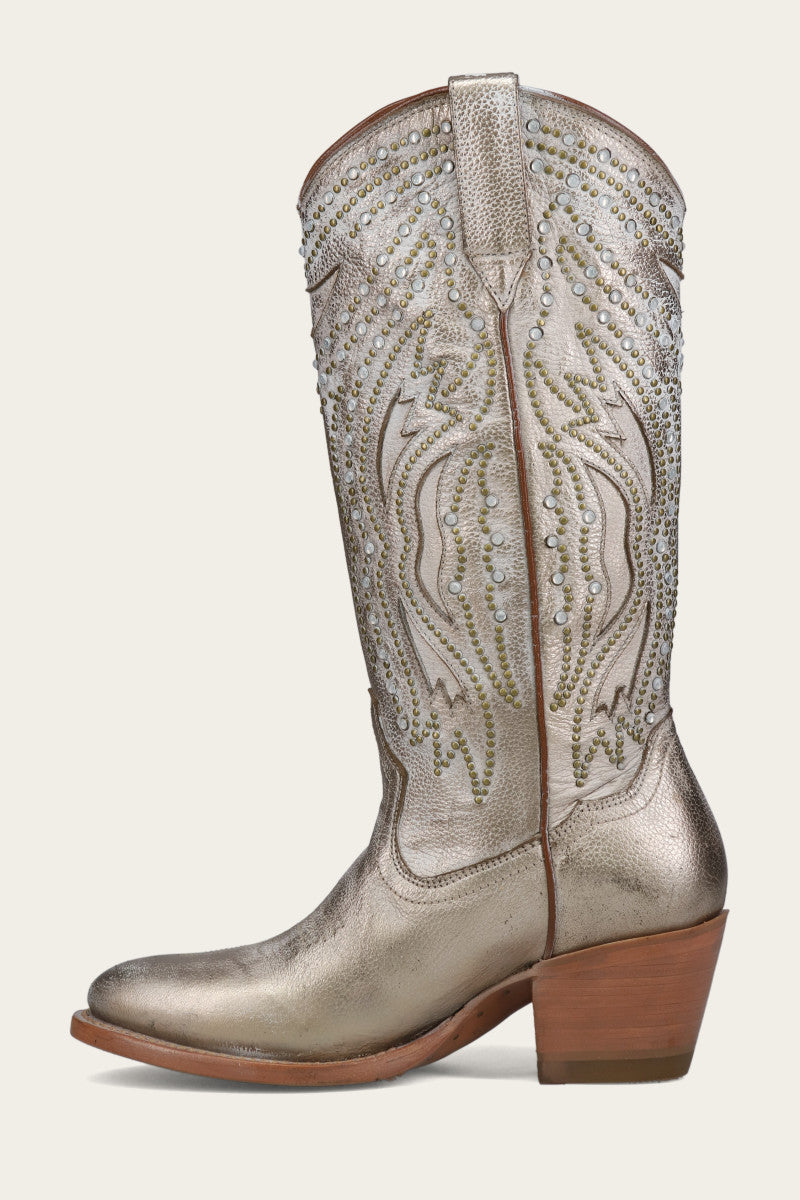 Shelby Studded - Light Gold - Inside