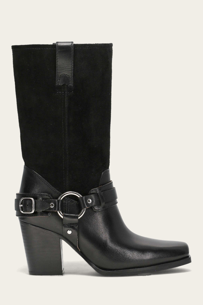 Shiloh Harness Belted - Black - Outside