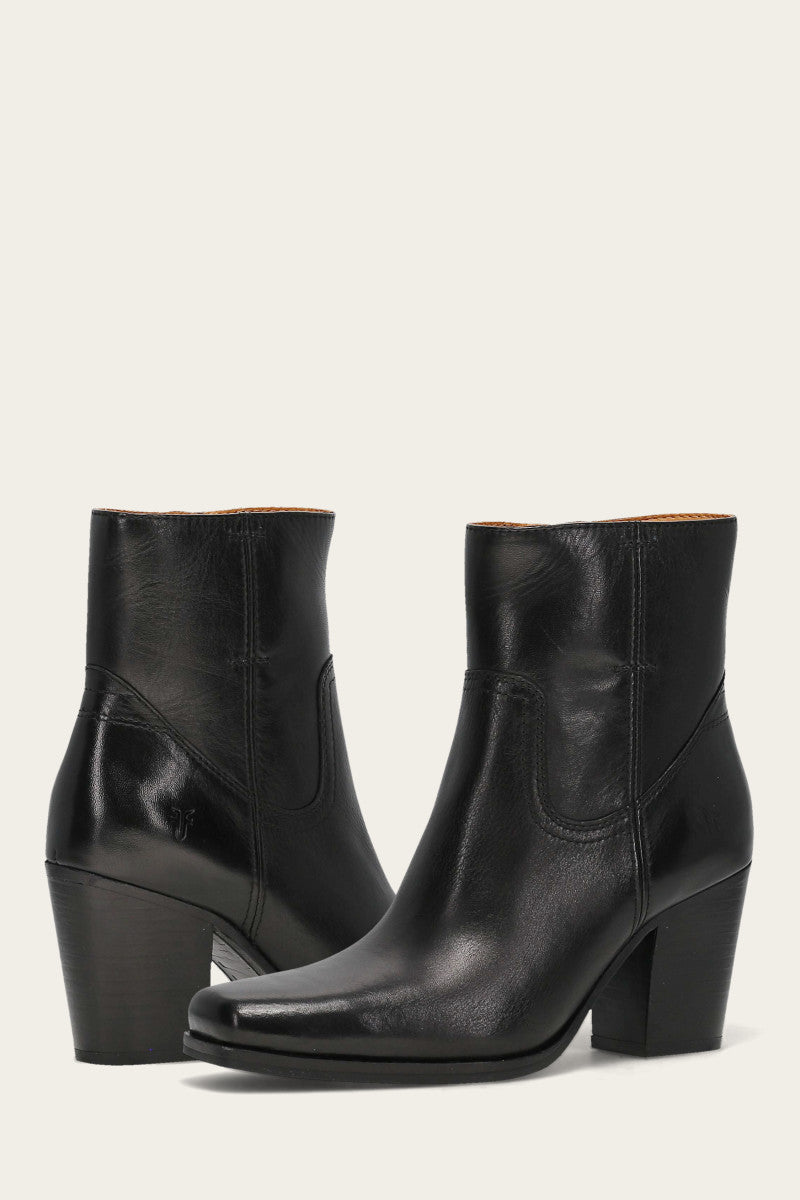 Shiloh Zip Bootie - Black - Pair
