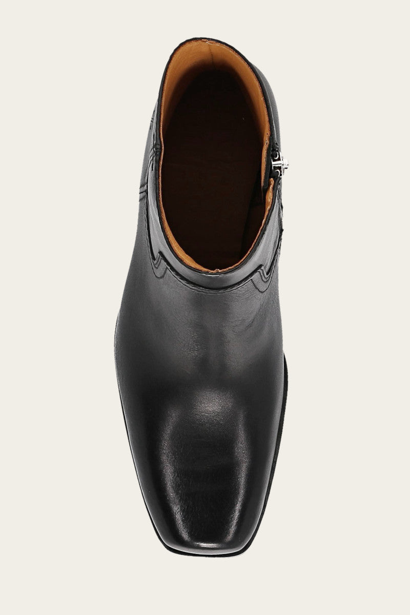 Shiloh Zip Bootie - Black - Top Down