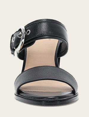 Stella Buckle Slide - Black - Front