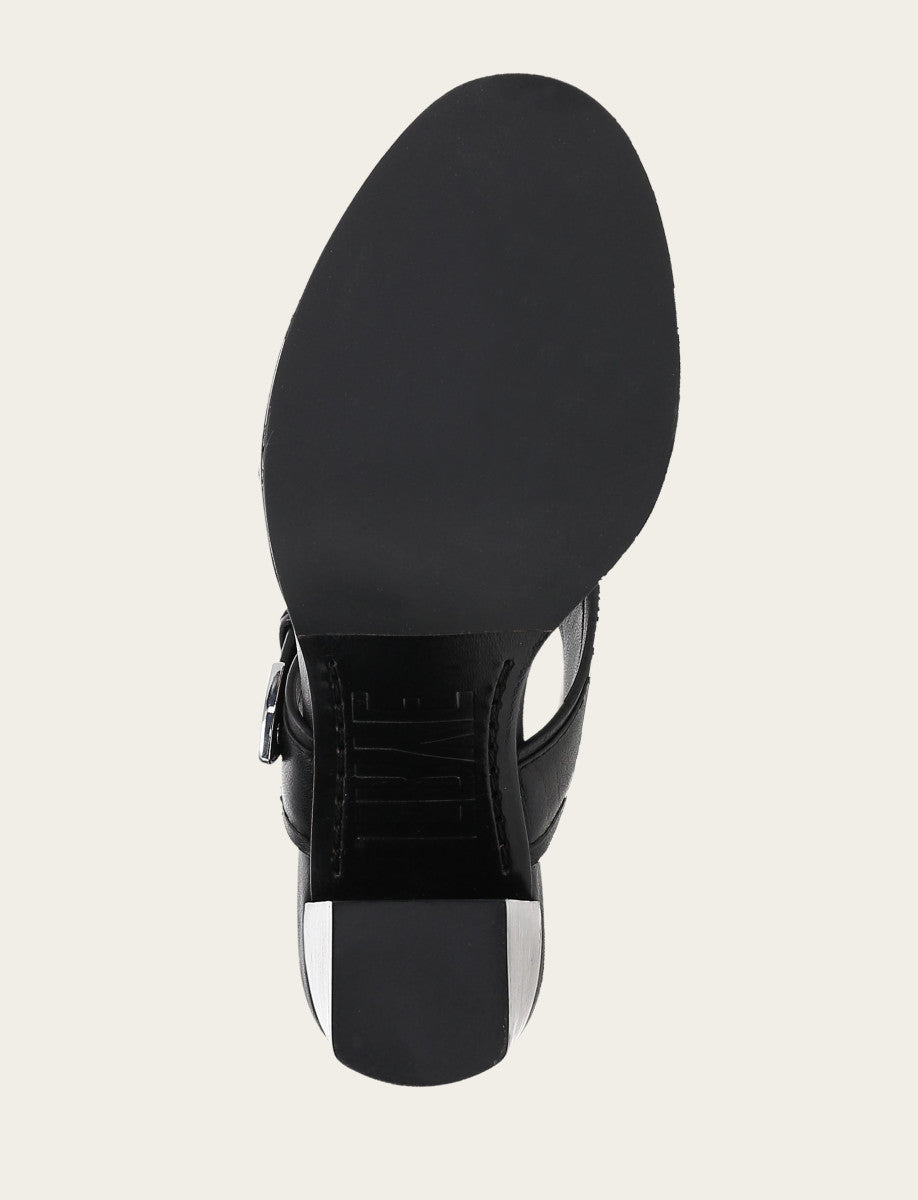 Stella Buckle Slide - Black - Sole