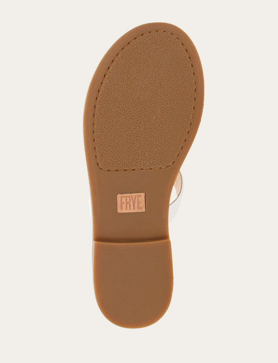 Taylor Logo Sandal - White - Sole