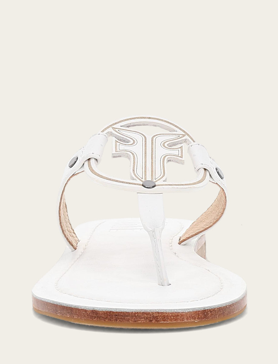 Taylor Logo Sandal - White - Front