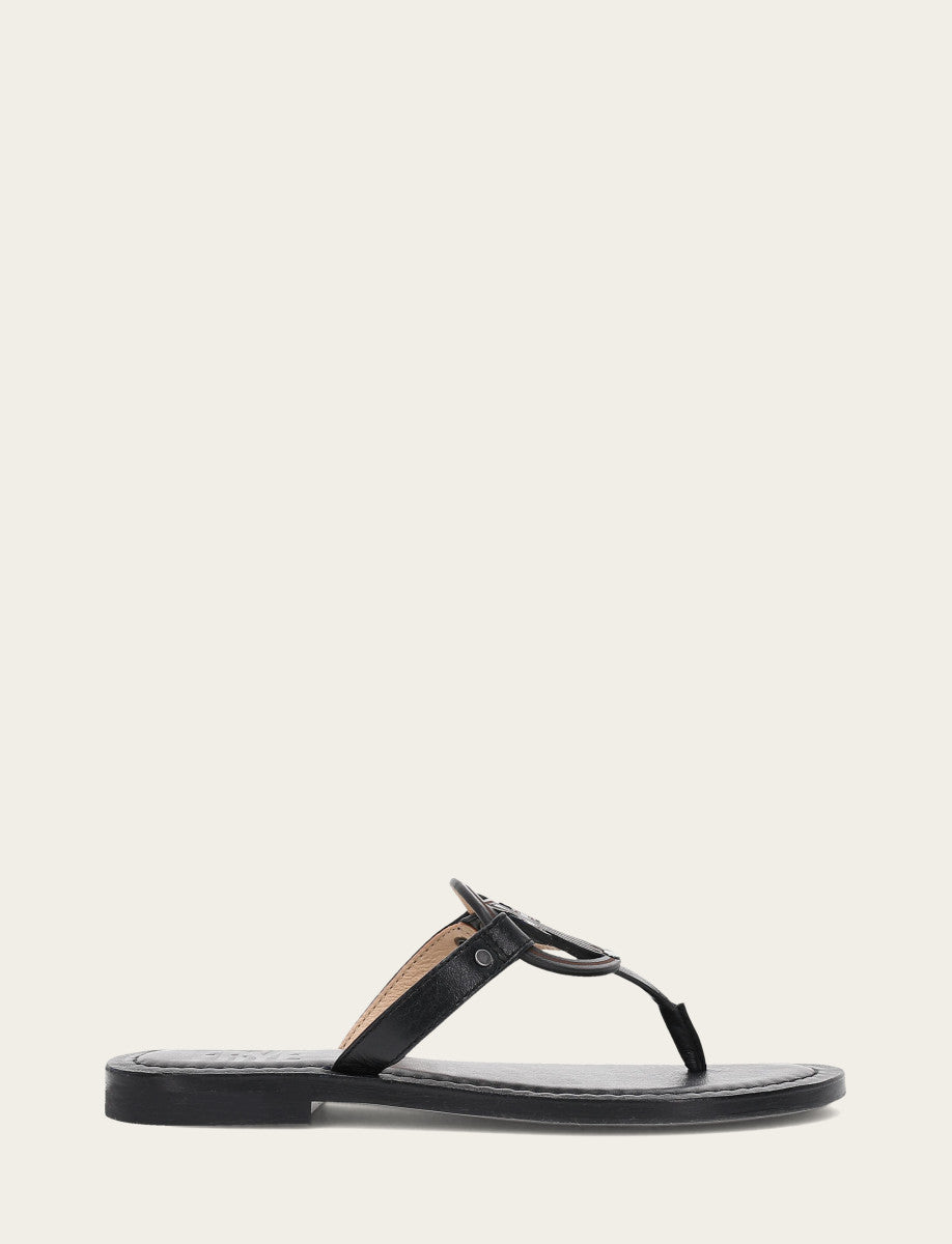 Taylor Logo Sandal - Black - Outside