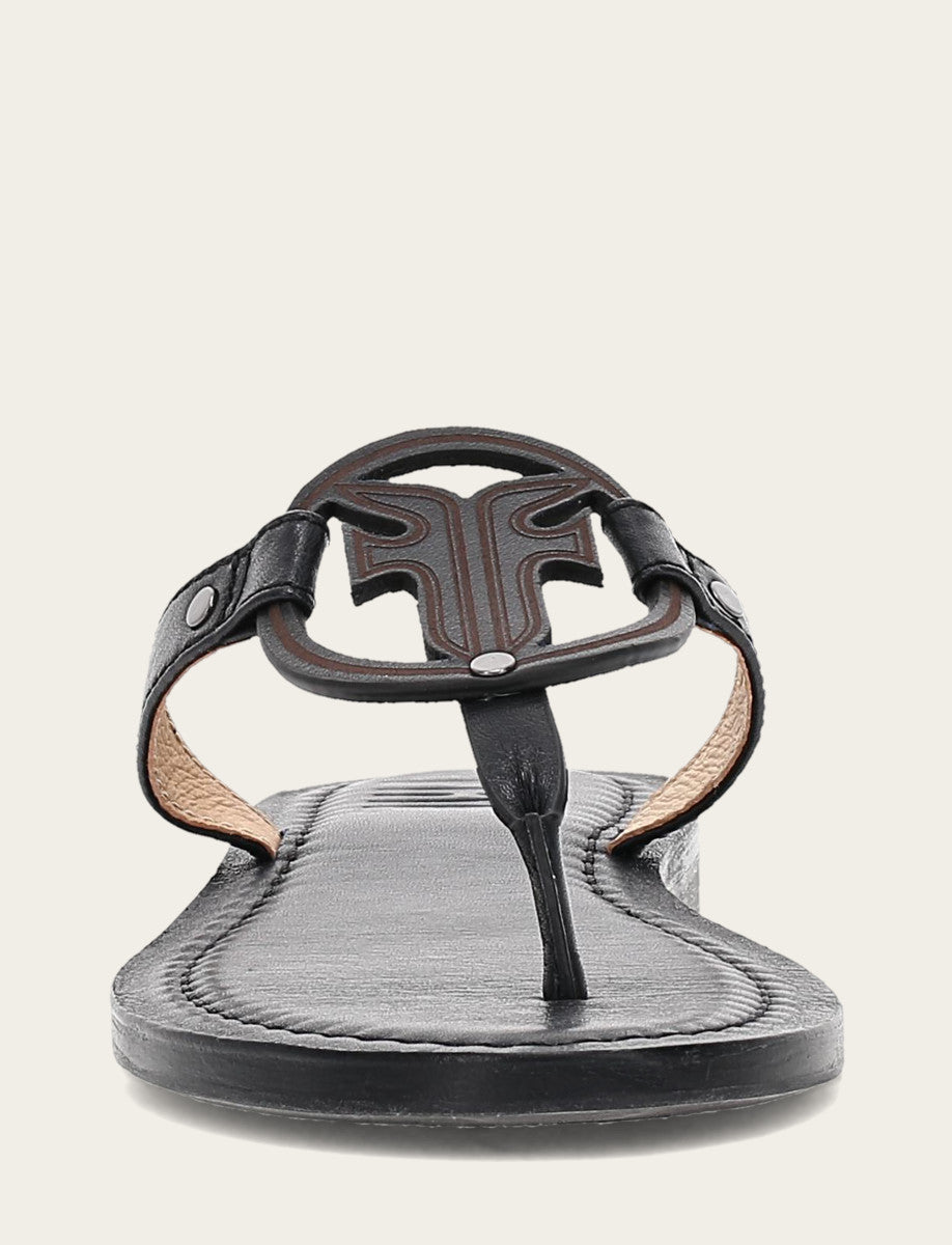 Taylor Logo Sandal - Black - Front