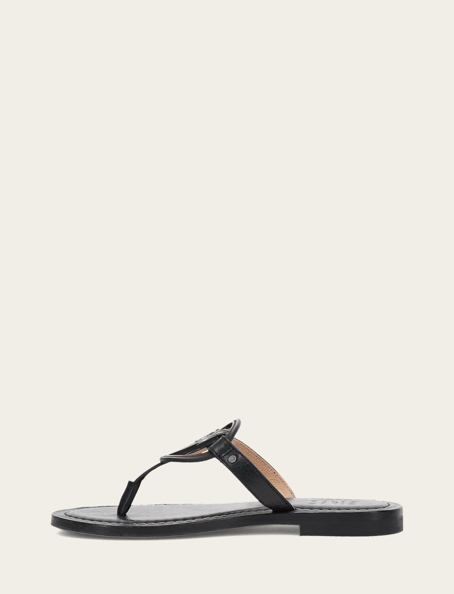 Taylor Logo Sandal - Black - Inside