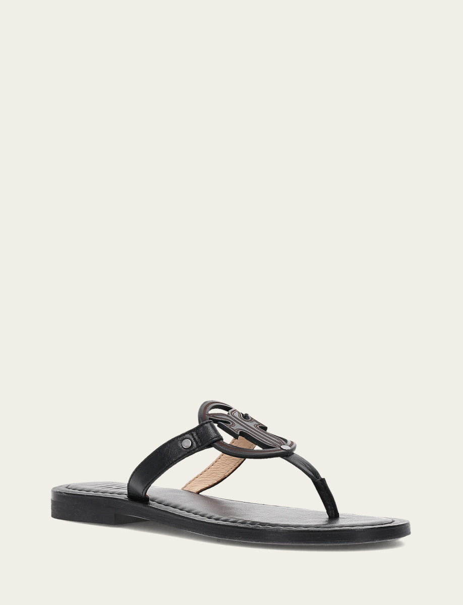 Taylor Logo Sandal - Black - Hero