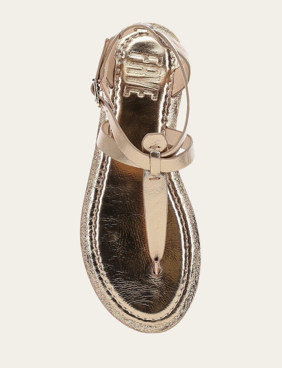 Taylor Sandal - Dark Gold - Top Down