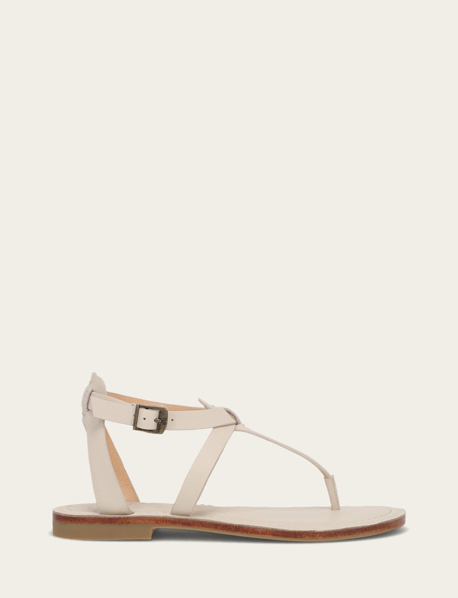 Taylor Sandal - Ivory - Outside