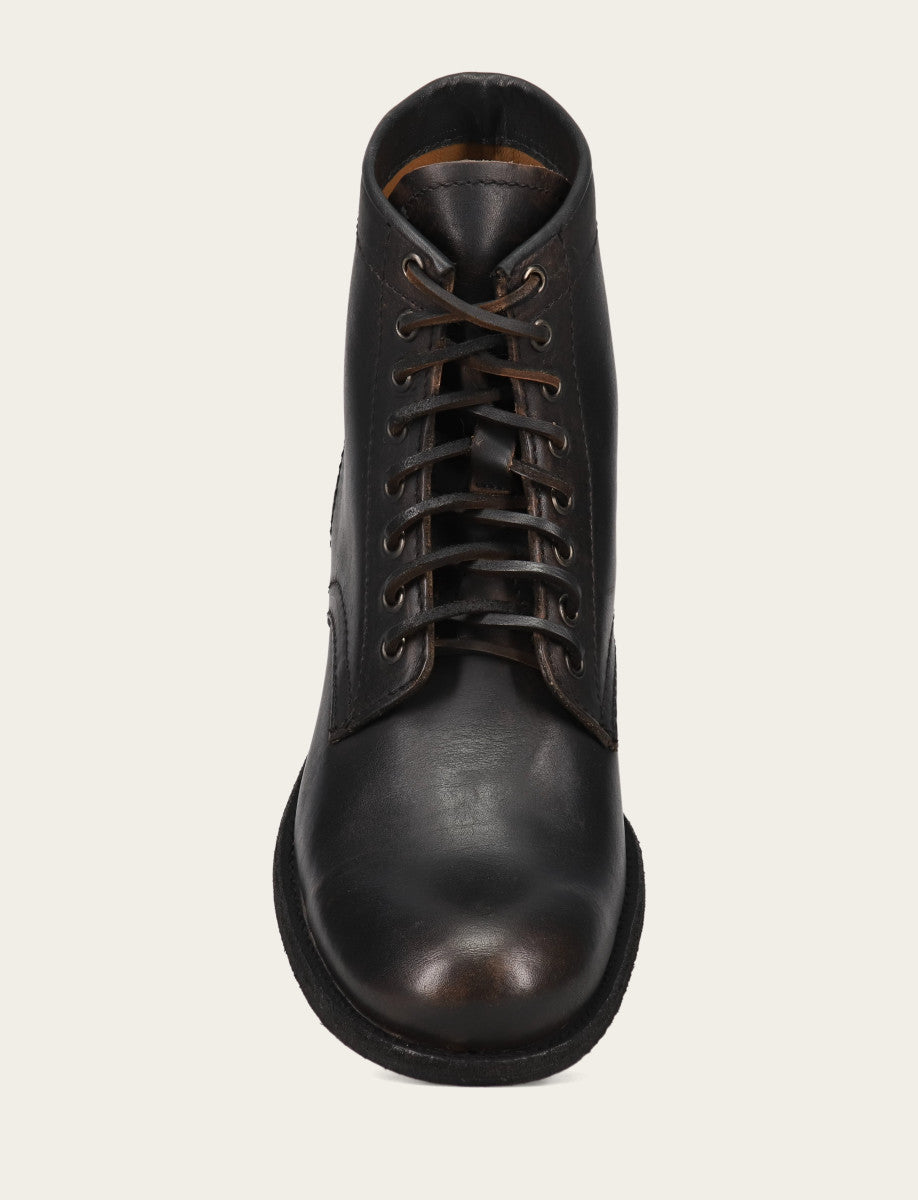 Tyler Flex Lace Up - Antiqued Black - Top Down
