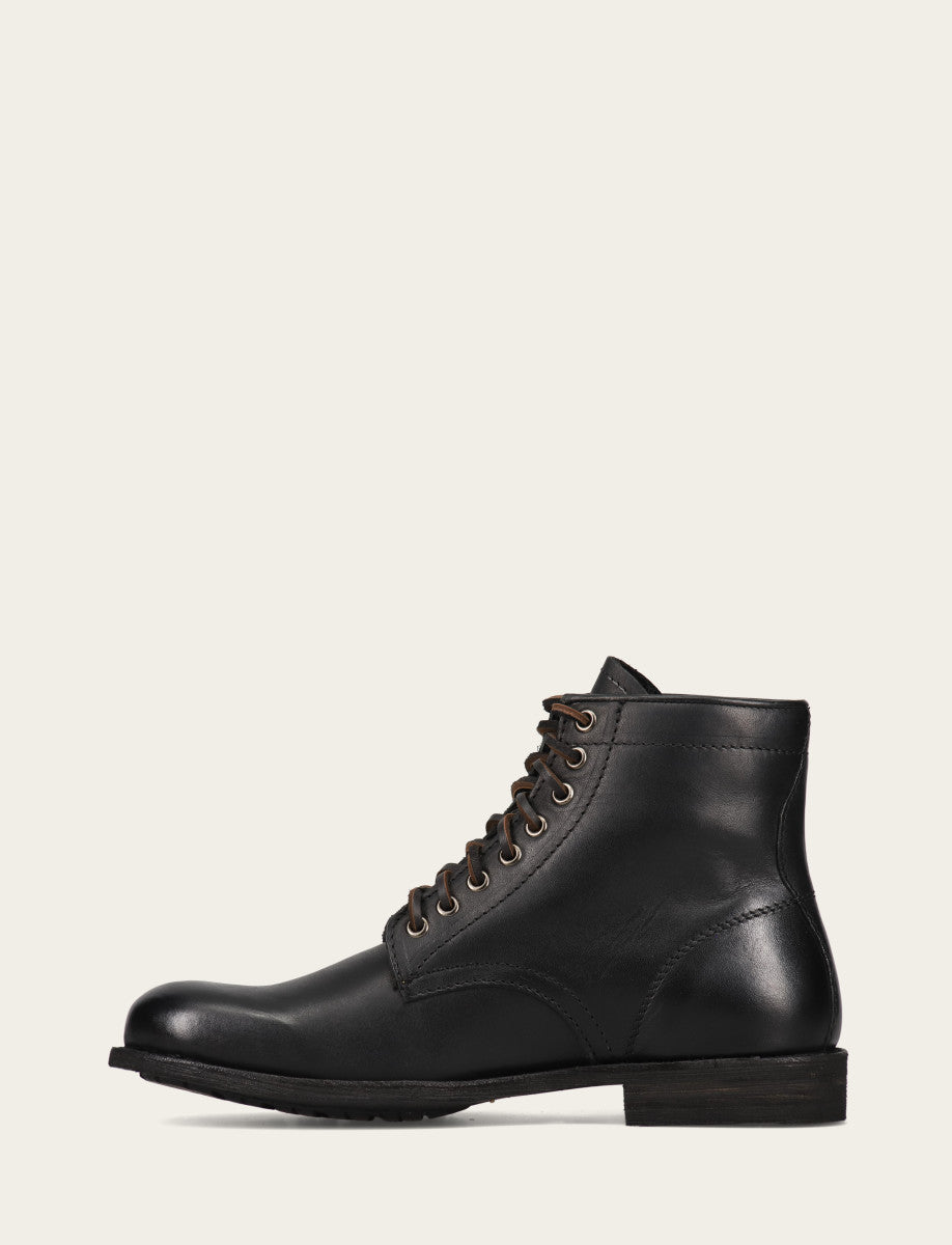 Tyler Flex Lace Up - Black - Inside