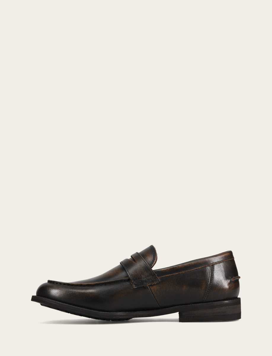 Tyler Flex Penny - Brown Brush Off - Inside