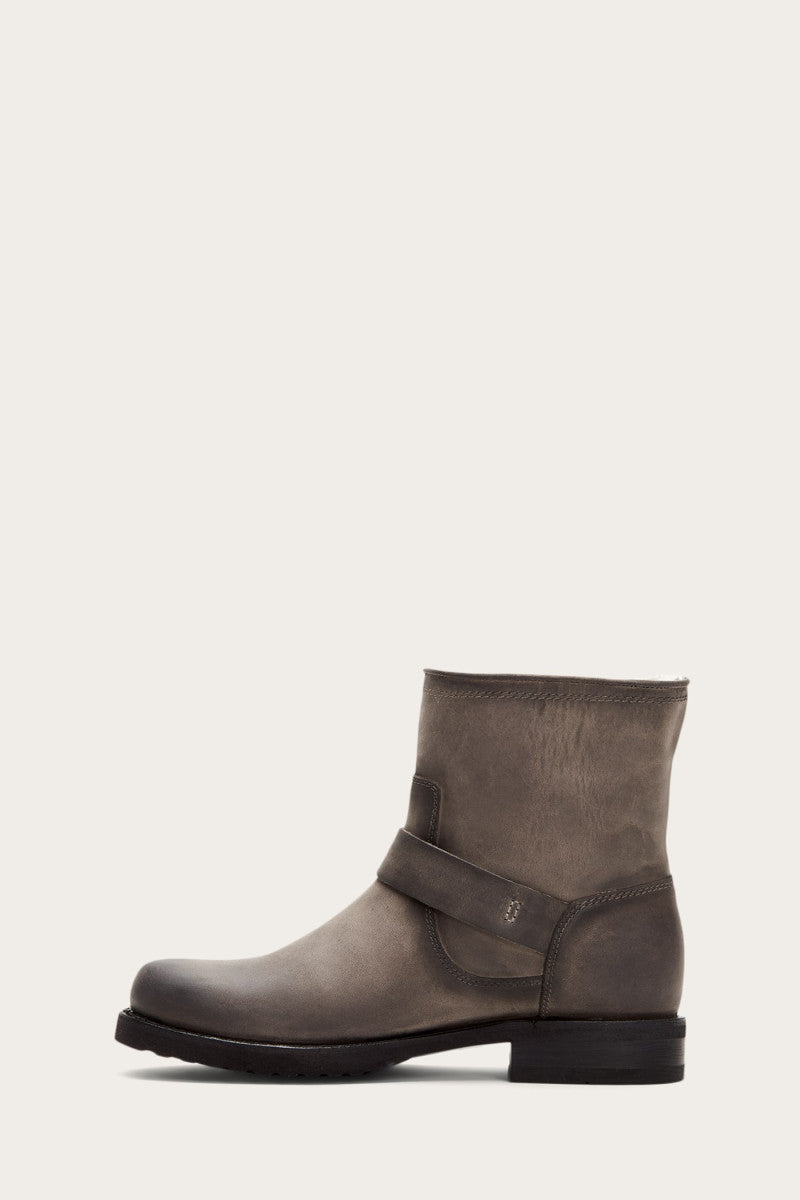 Veronica Shearling Bootie - Grey - Inside