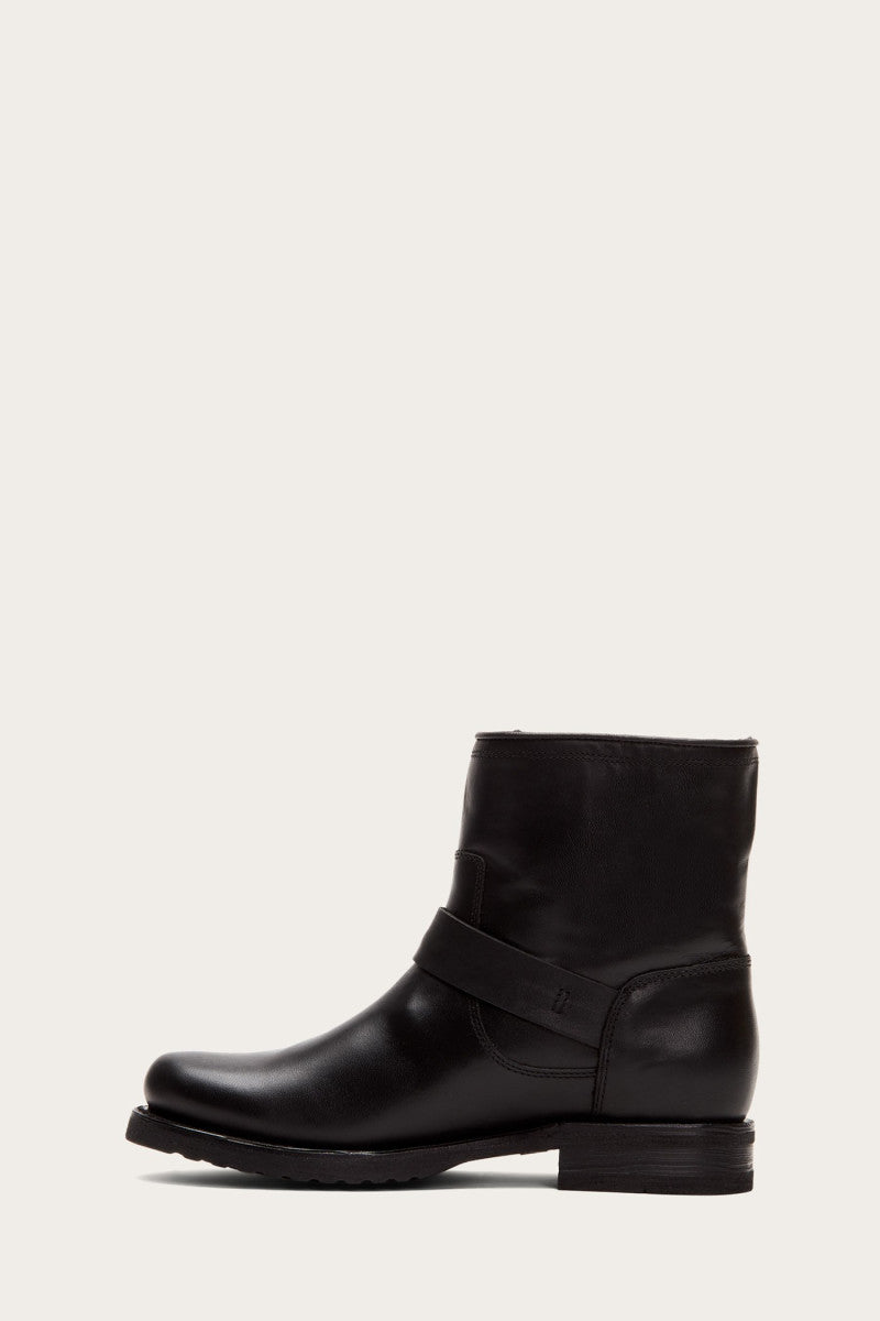 Veronica Shearling Bootie - Black - Inside
