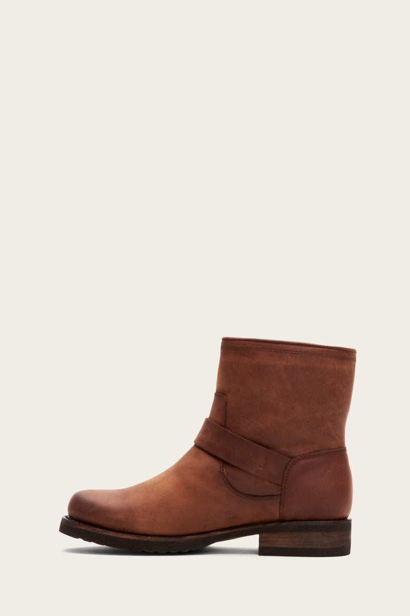 Veronica Shearling Bootie - Cognac - Inside