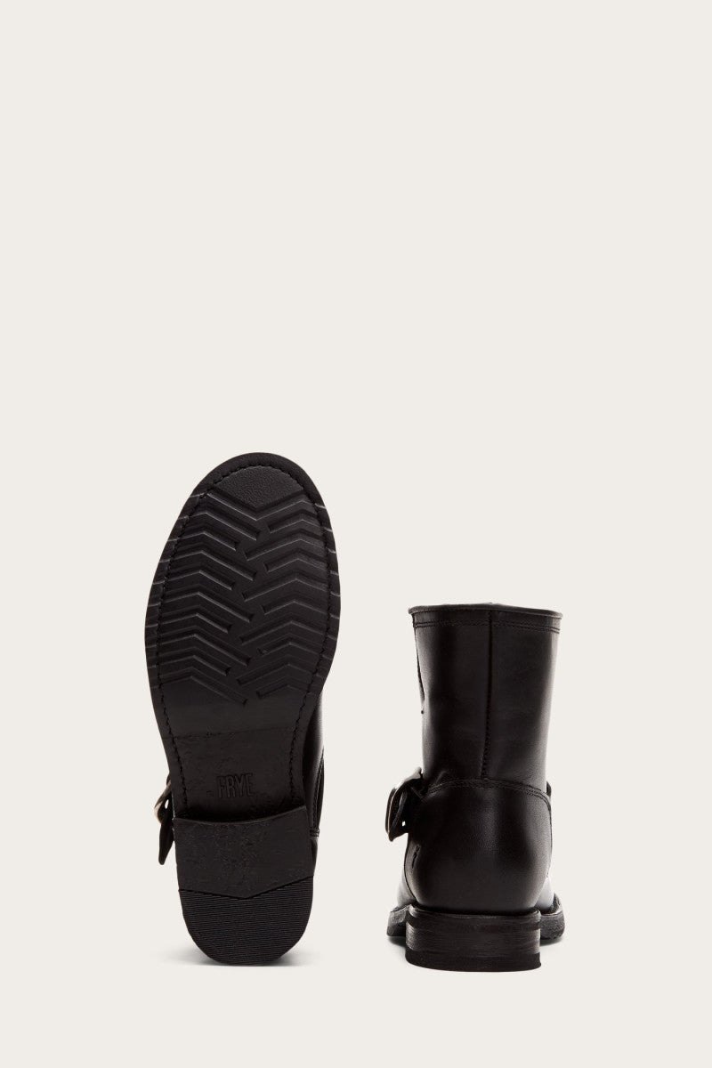Veronica Shearling Bootie - Black - Sole