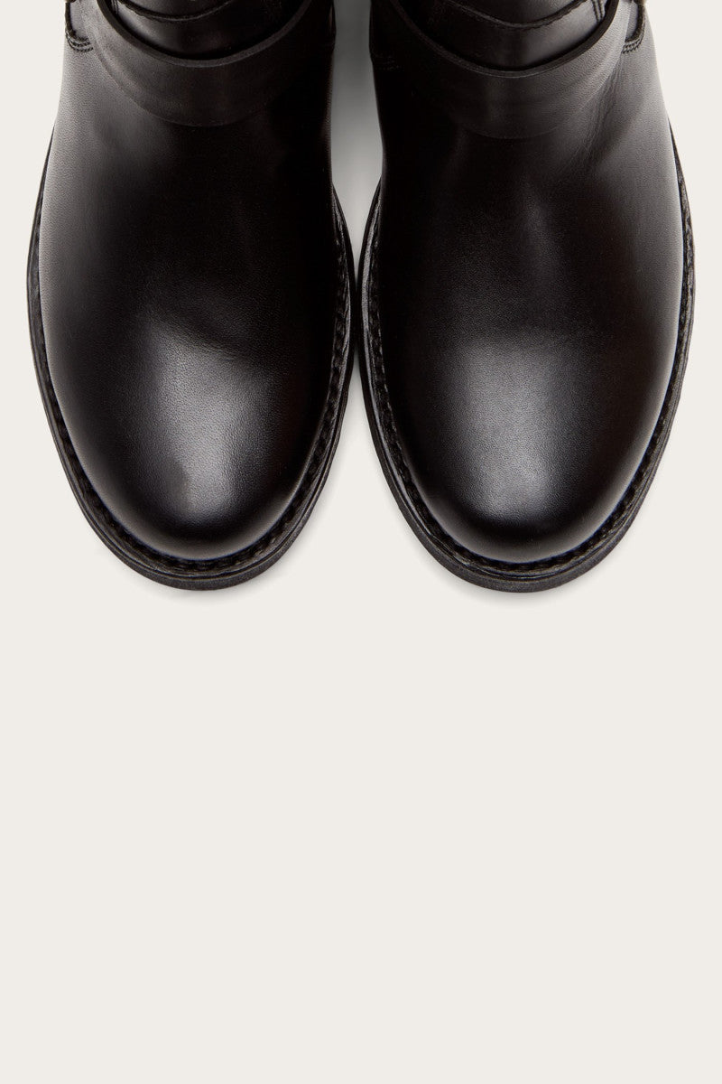 Veronica Shearling Bootie - Black - Top Down