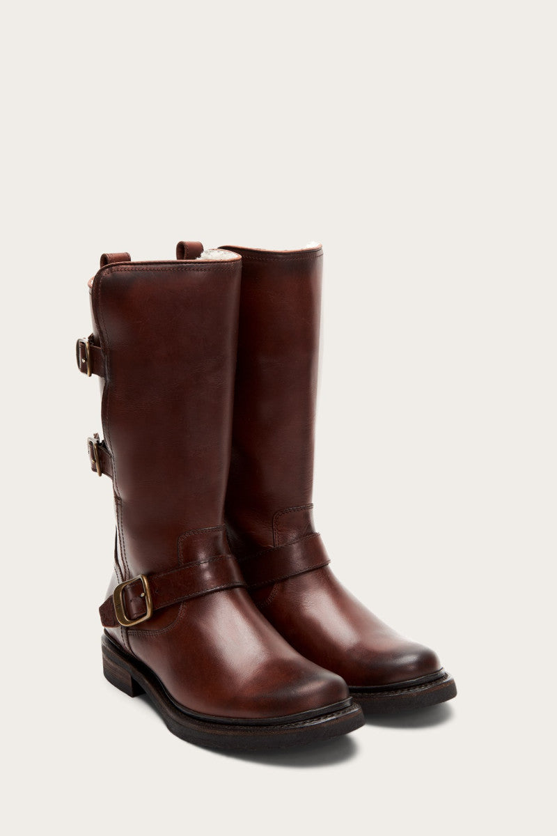 Veronica Shearling Mid - Redwood - Pair