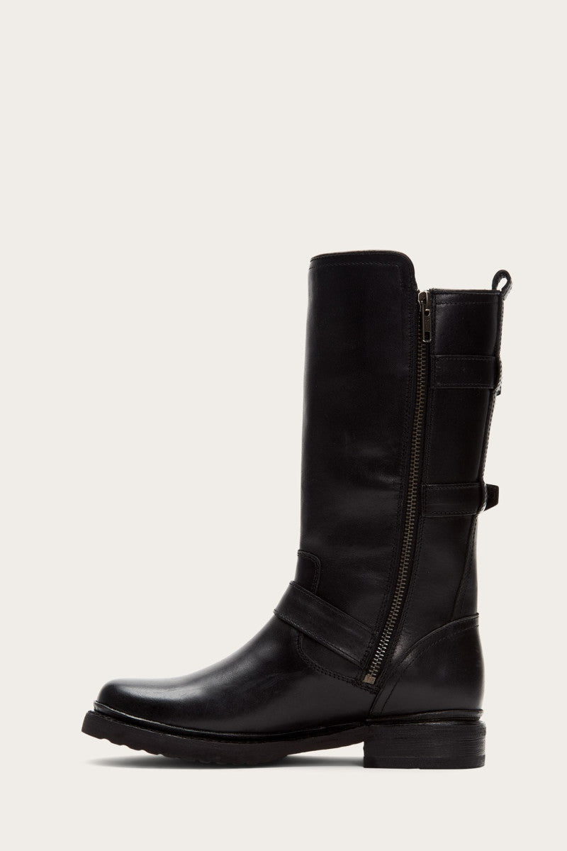 Veronica Shearling Mid - Black - Inside