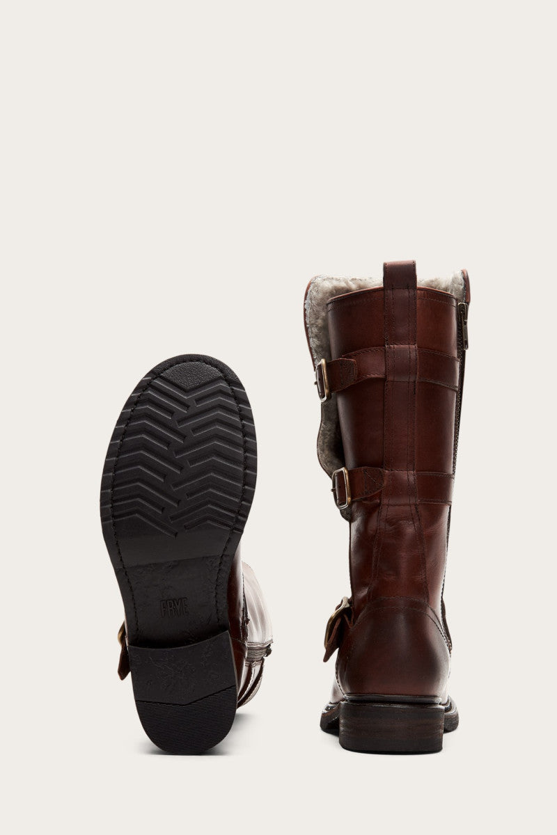 Veronica Shearling Mid - Redwood - Sole
