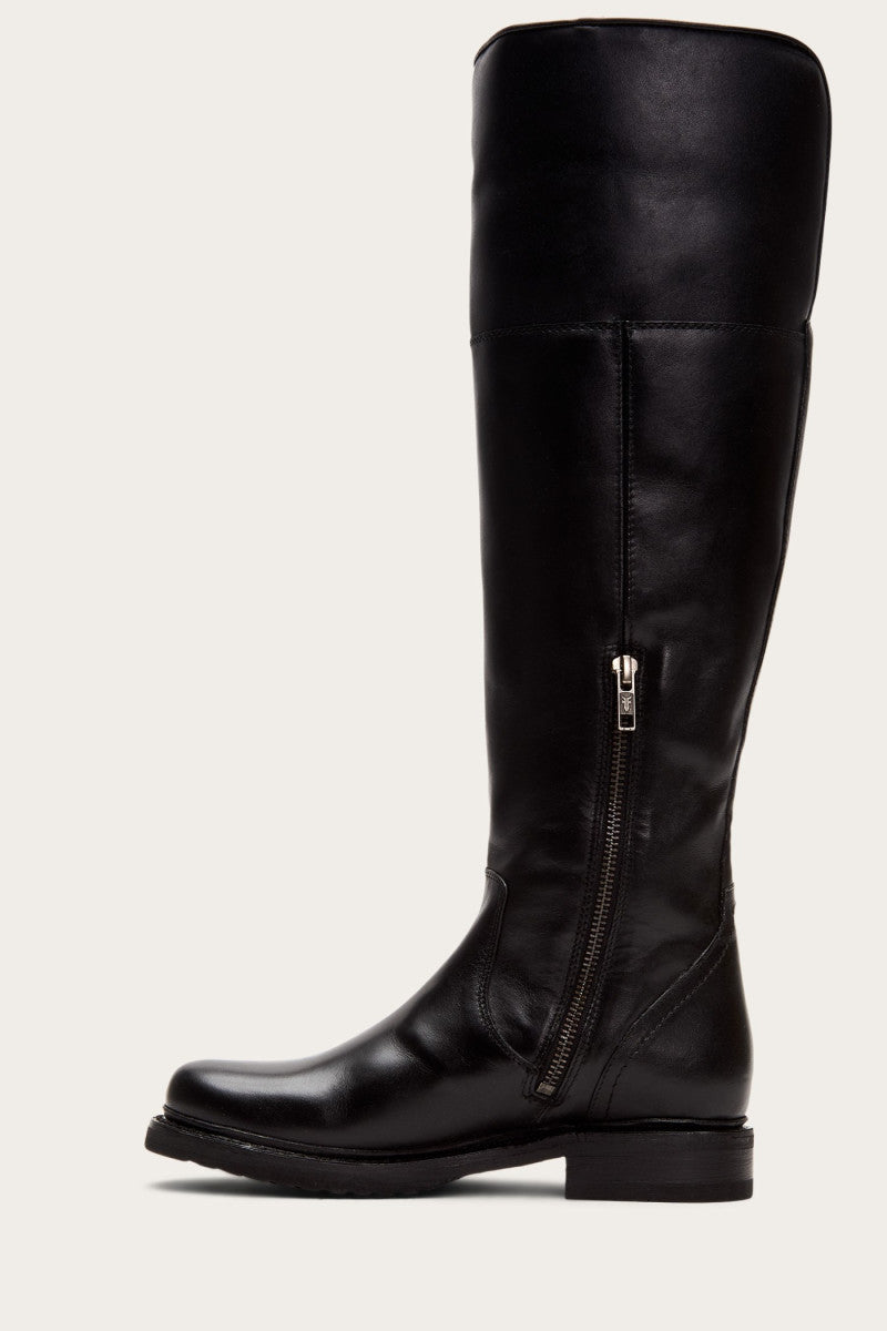 Veronica Shearling Tall - Black - Inside