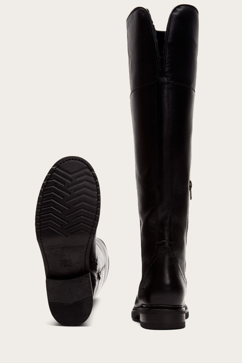 Veronica Shearling Tall - Black - Sole