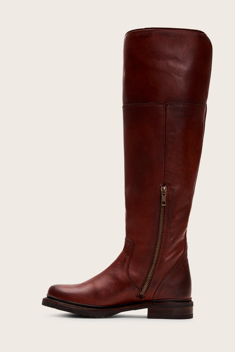 Veronica Shearling Tall - Redwood - Inside