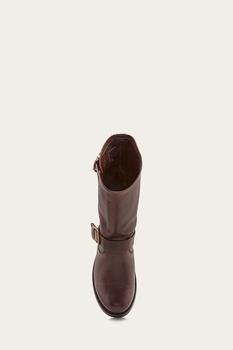 Veronica Short - Dark Brown - Top Down