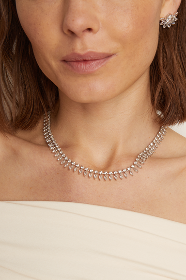 Aurate x Frye: Marquise Fringe Necklace