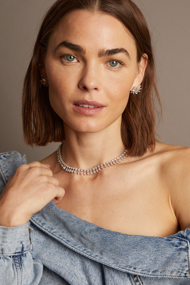 Aurate x Frye: Marquise Fringe Necklace