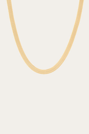 Aurate x Frye: Extra Bold Herringbone Necklace