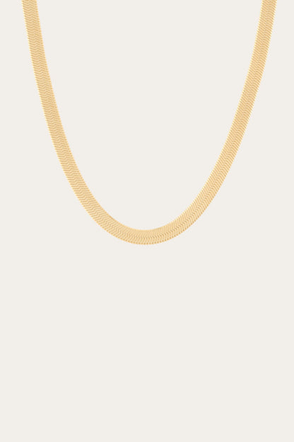 Aurate x Frye: Extra Bold Herringbone Necklace