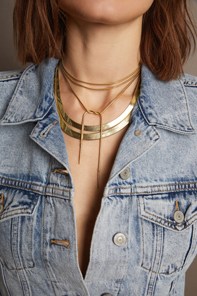 Aurate x Frye: Lasso Wrap Necklace