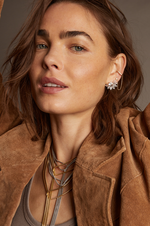 Aurate x Frye: Marquise Fringe Earrings