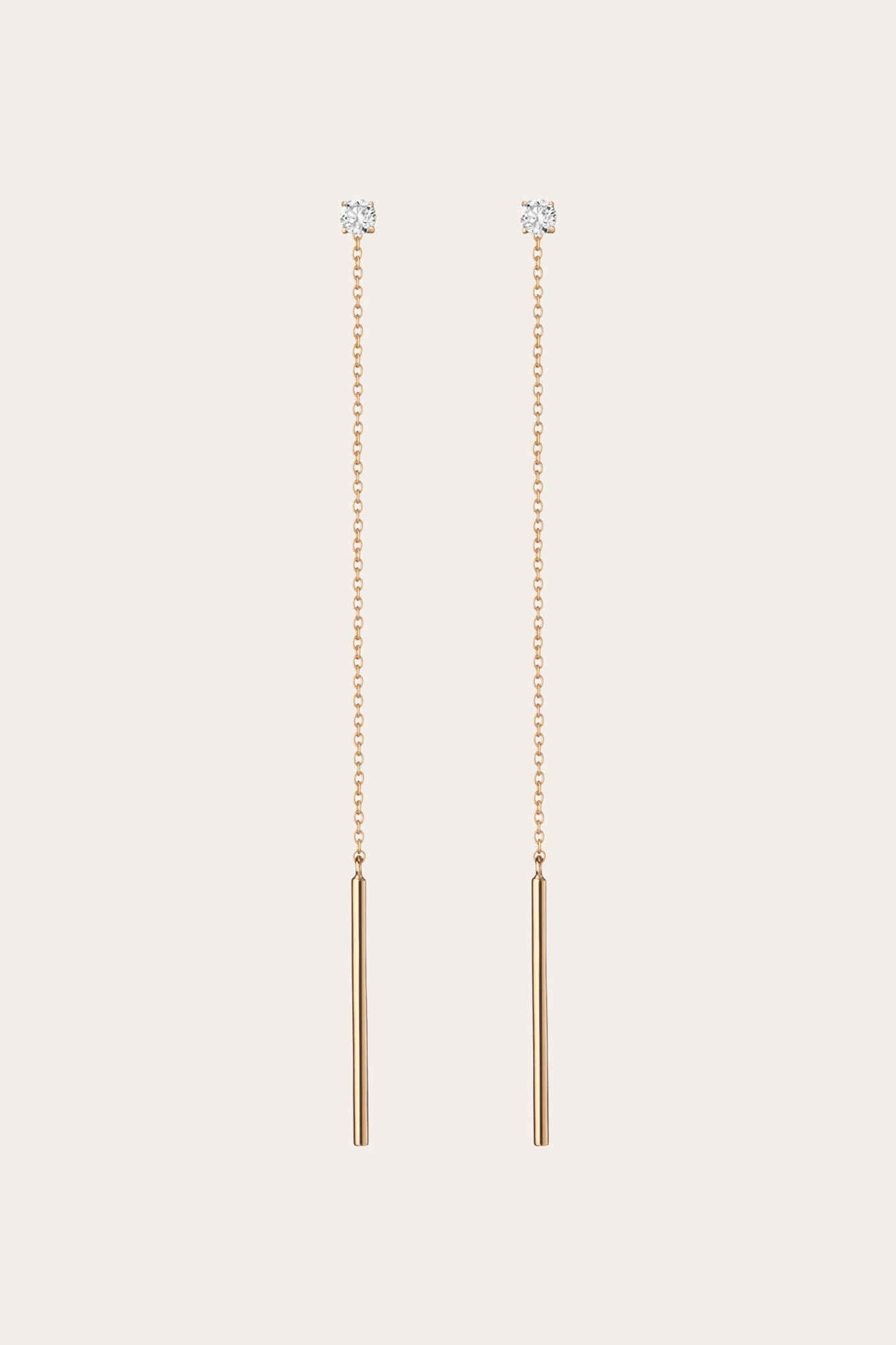 Aurate x Frye: Lab Grown Diamond Lariat Earrings