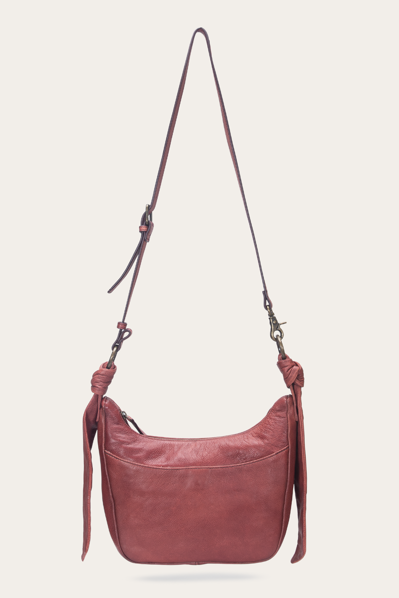 Nora Knotted Hobo in Burgundy | The Frye Company Nora Knotted Hobo in Burgundy | The Frye Company