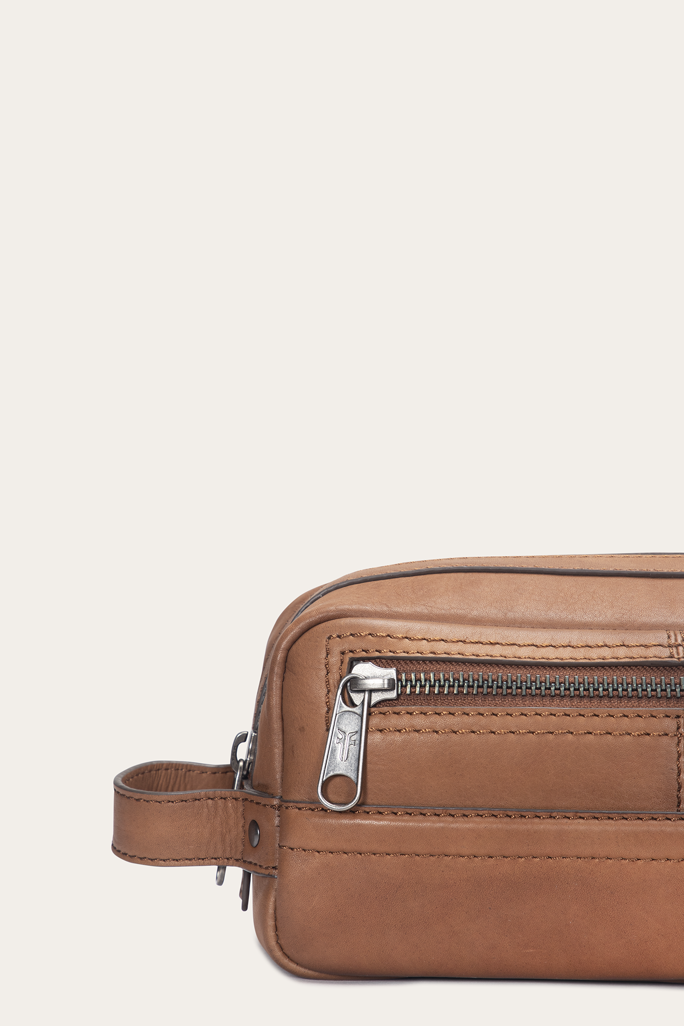 Frye Nash Dopp Kit Cognac