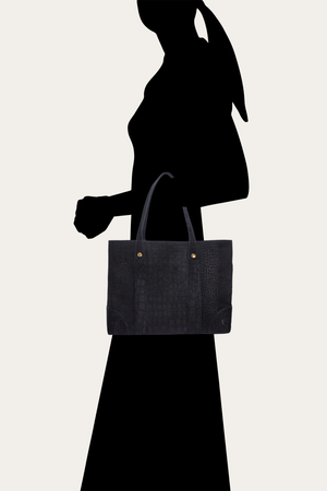 Melissa Sueded Croco Shopper