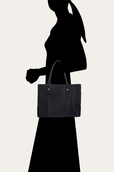 Melissa Sueded Croco Shopper