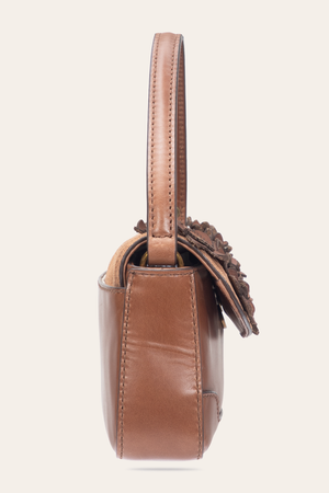 frye melissa mini backpack dusty rose Frye Melissa Floral Convertible Mini Flap in Cognac