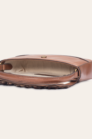 frye melissa mini backpack cognac Frye Melissa Floral Convertible Mini Flap in Cognac