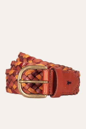 35mm Tonal Woven Leather Belt
