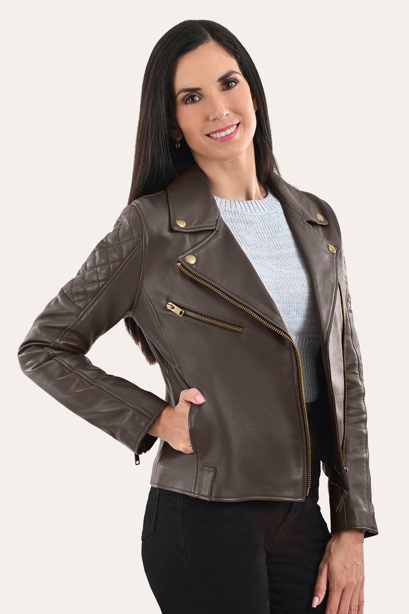 Frye strabler leather moto jacket store