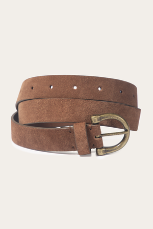25mm Suede Horseshoe Buckle Belt