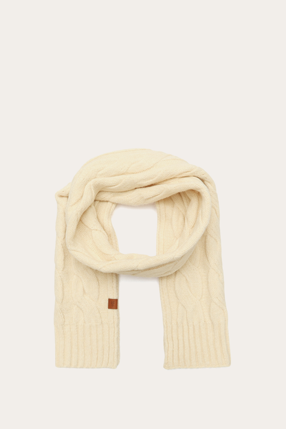 Wide Cable Scarf